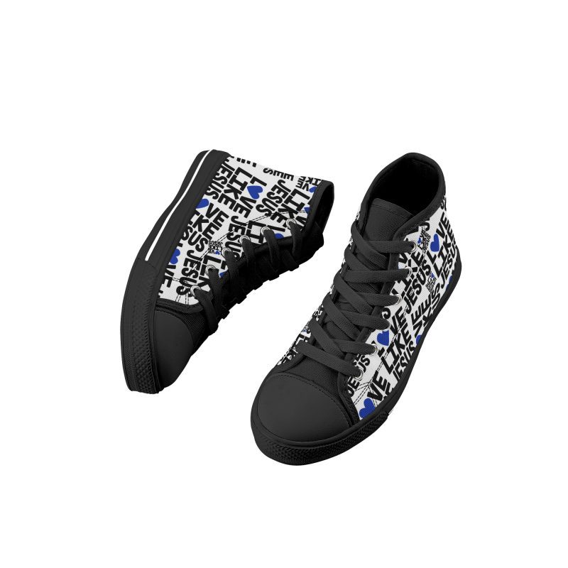 Kid's High Top Canvas Shoes - Image 9