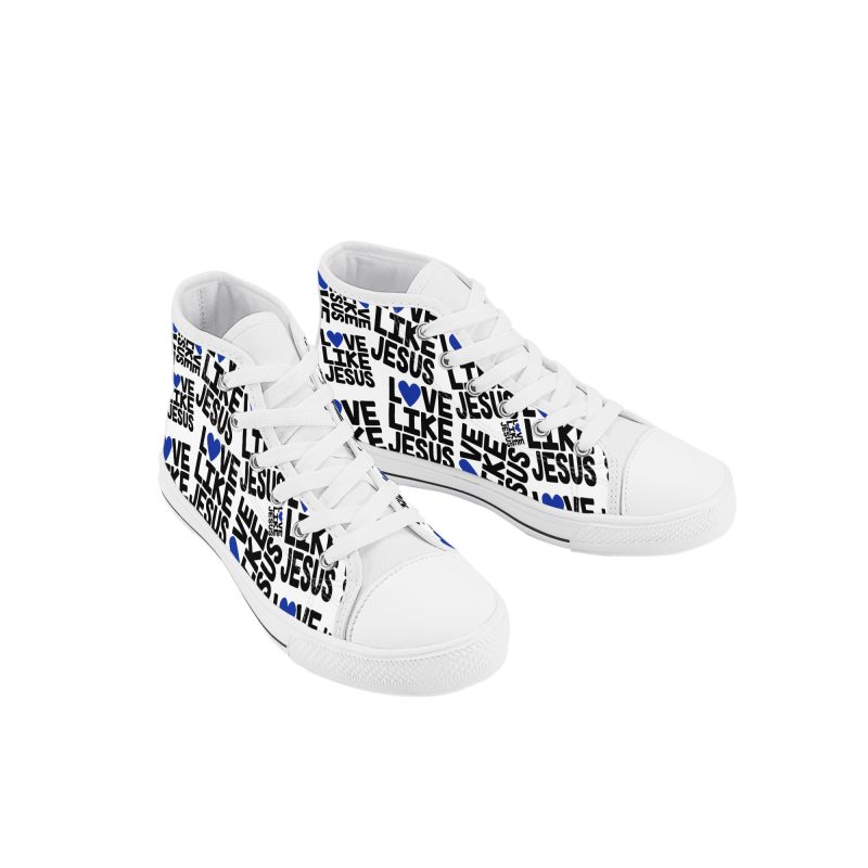 Kid's High Top Canvas Shoes - Image 2