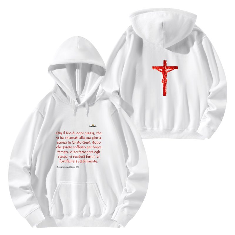 Front & Back Printing Adult Cotton Hoodie