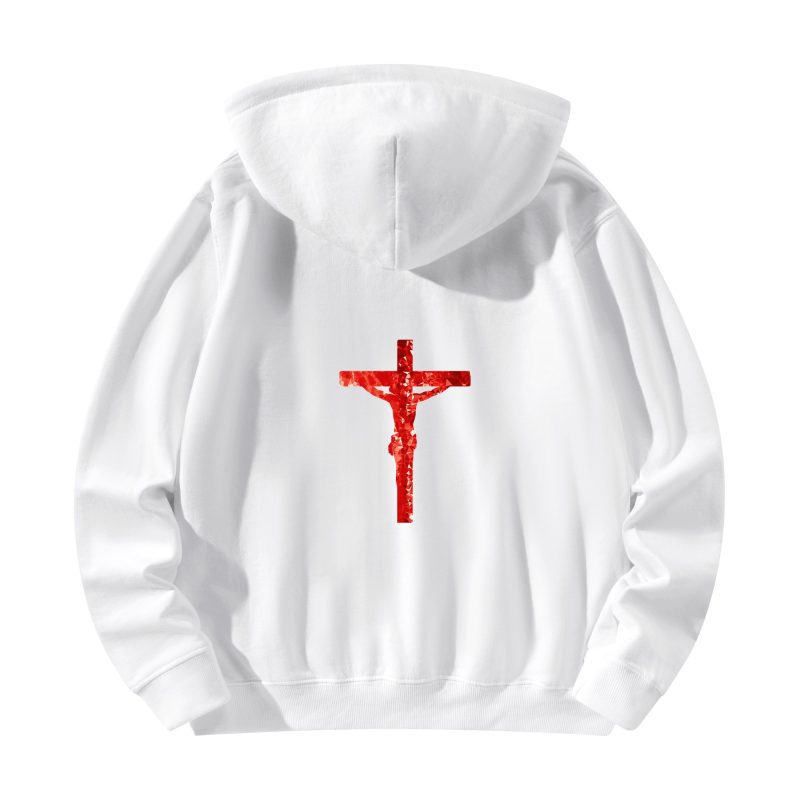 Front & Back Printing Adult Cotton Hoodie - Image 7