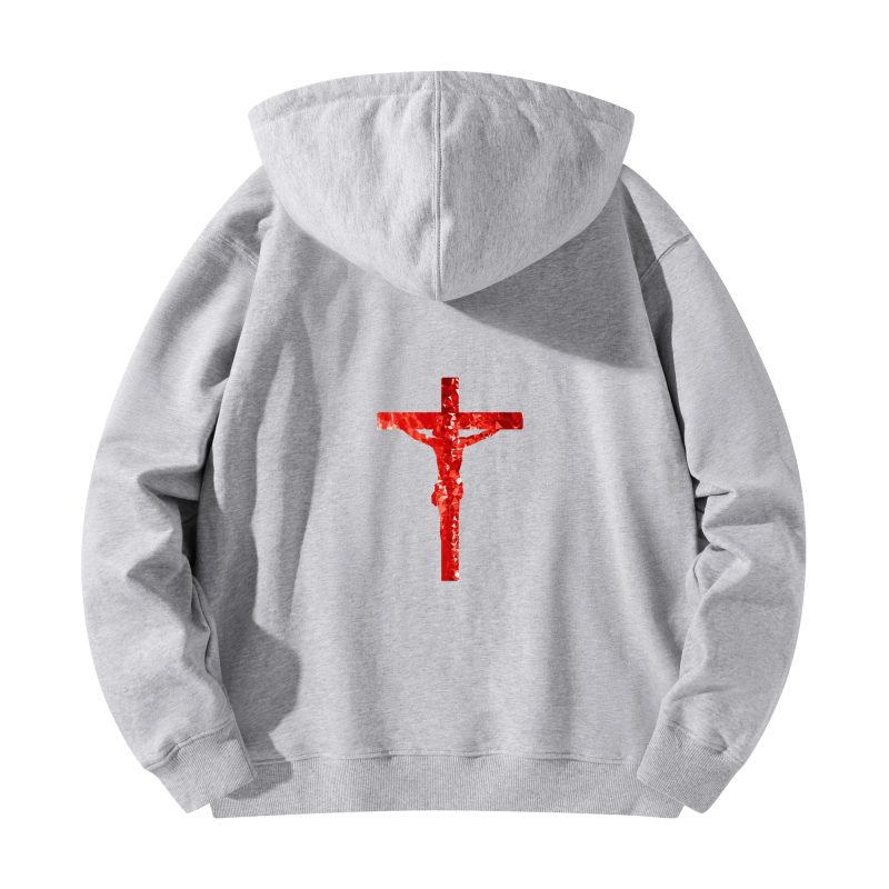 Front & Back Printing Adult Cotton Hoodie - Image 14