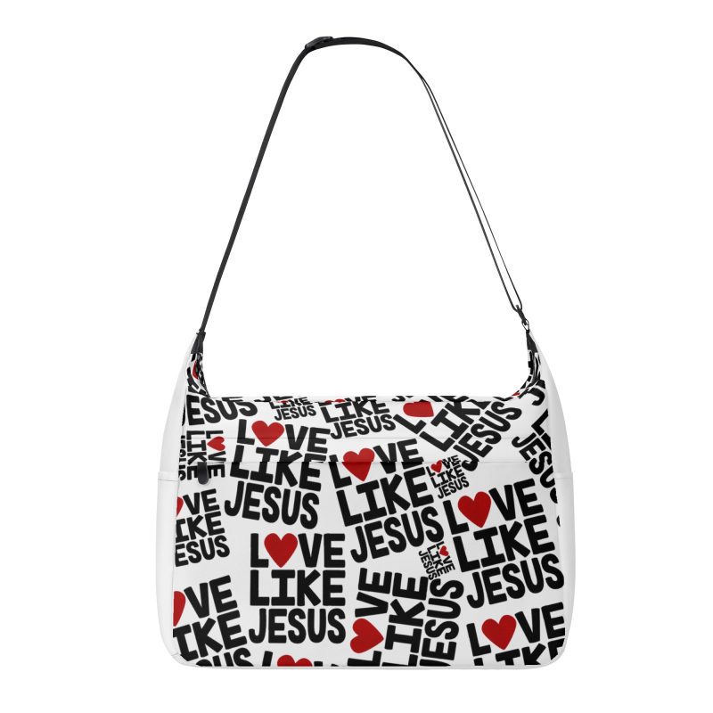 Printed + Embroidered Journey Computer Shoulder Bag