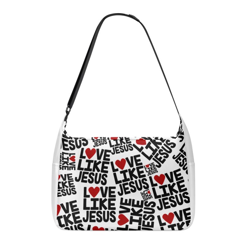 Printed + Embroidered Journey Computer Shoulder Bag - Image 2