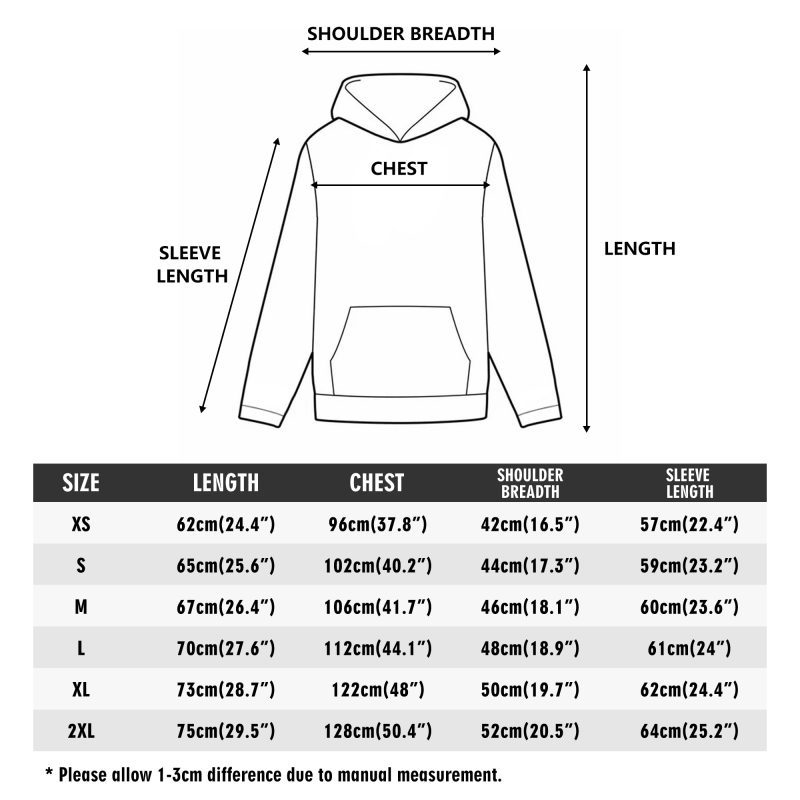 Front & Back Printing Adult Cotton Hoodie - Image 17