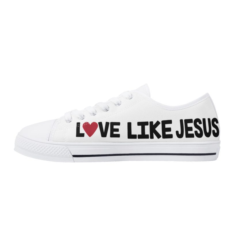 Men's Low Top Canvas Shoes - Image 4