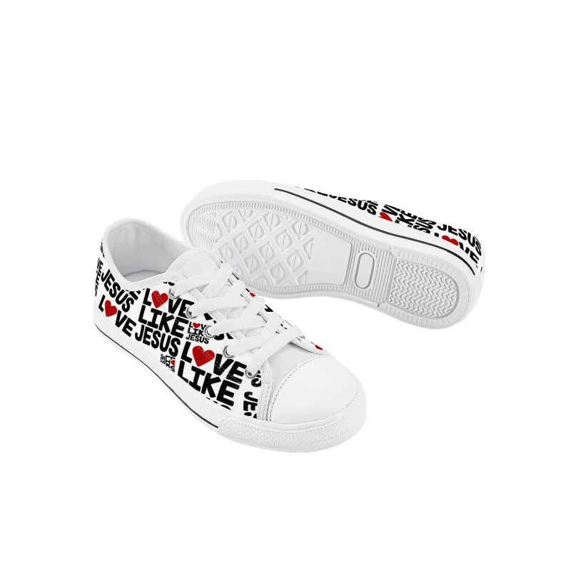 Kid's Low Top Canvas Shoes - Image 2