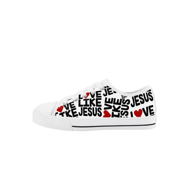 Kid's Low Top Canvas Shoes - Image 4