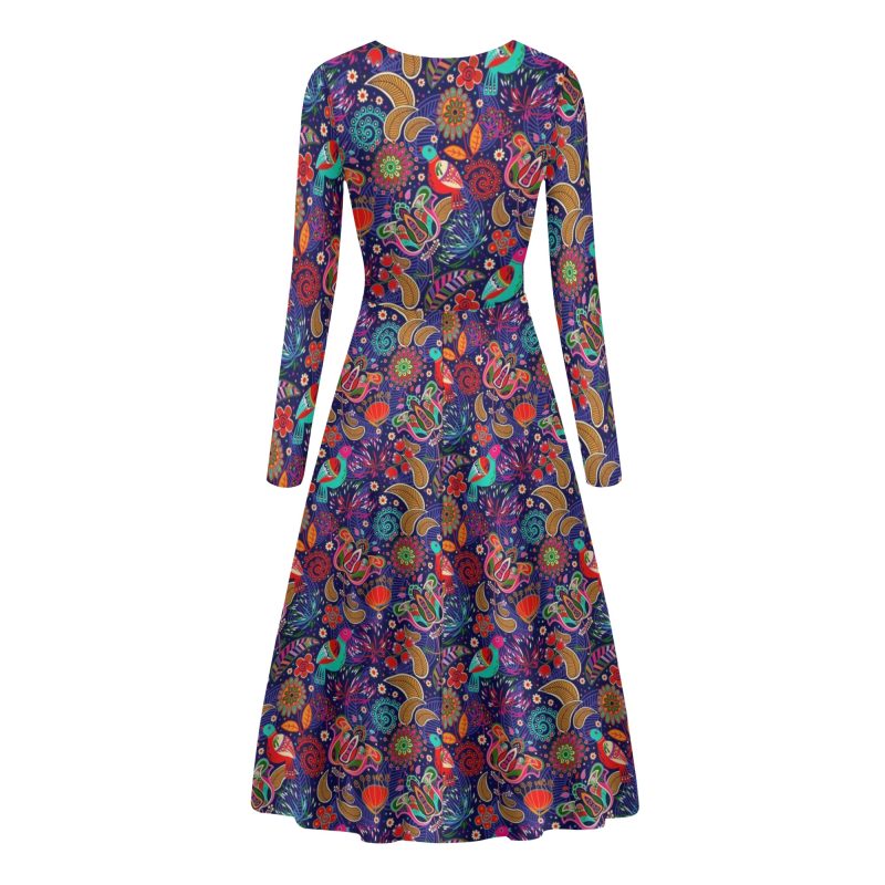 Women's Long Sleeve Dance Dress - Image 4
