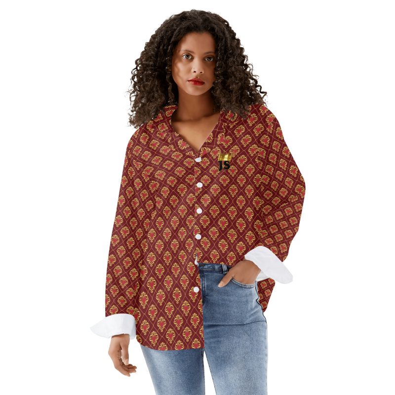 Women's Long Sleeve Button Down Shirt - Image 3
