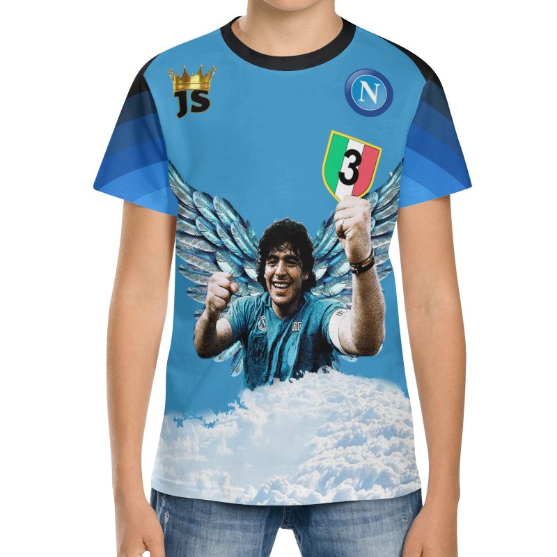 T-shirt Scudetto Napoli stagione 2022/2023 - per Ragazzi e Adulti by JesuStyle