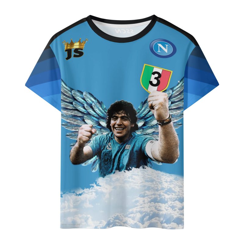 T-shirt Scudetto Napoli stagione 2022/2023 - per Ragazzi e Adulti by JesuStyle - Image 3