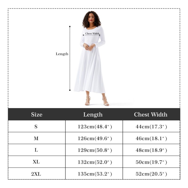 Women's Long Sleeve Dance Dress - Image 5